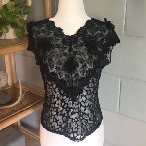 Black Lacey top